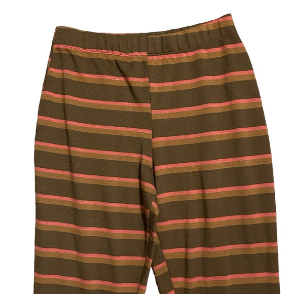 URBAN OUTFITTERS Brown/Multi Striped Naomi Knit Flare Pants L - Picture 4 of 15